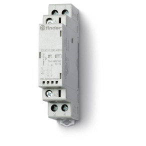   Finder 22.32.0.230.4320 installációs mágneskapcsoló, kontaktor, 25A (AC-7a), 2NO, 230V AC/DC, mechanikus állapotjelzés + LED