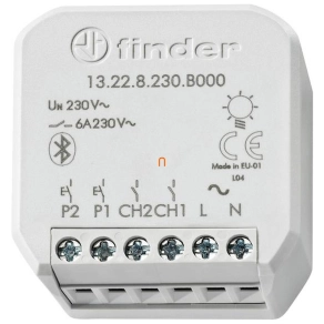   Finder 13.22.8.230.B000 2 csatornás aktor YESLY rendszerhez, 2 NO 6 A - 230 V AC, 20 funkci
