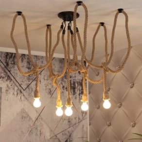   Kötél csillár, állítható karokkal - Rope Luce Design I-ROPE-PL5