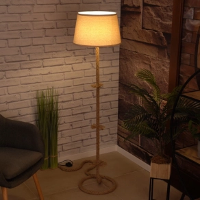   Állólámpa hajókötélle, natúr hatású, 150 cm - Rope Luce Design I-ROPE-PT, 1xE27 foglalattal