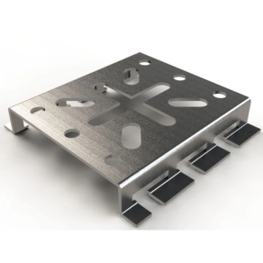   Basor rácsos kábeltálcához kötődoboz tartó INOX Mini univerzális CAJAS 2/0379