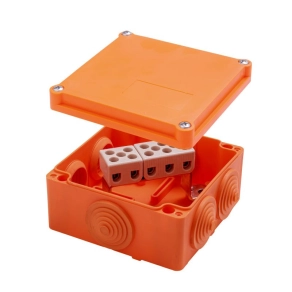   Tűzálló doboz 105x105x59mm 5P sorkapoccsal 10mm2/5 tag, E90, IP55, PO 105 5P/10 (400401) SEZ