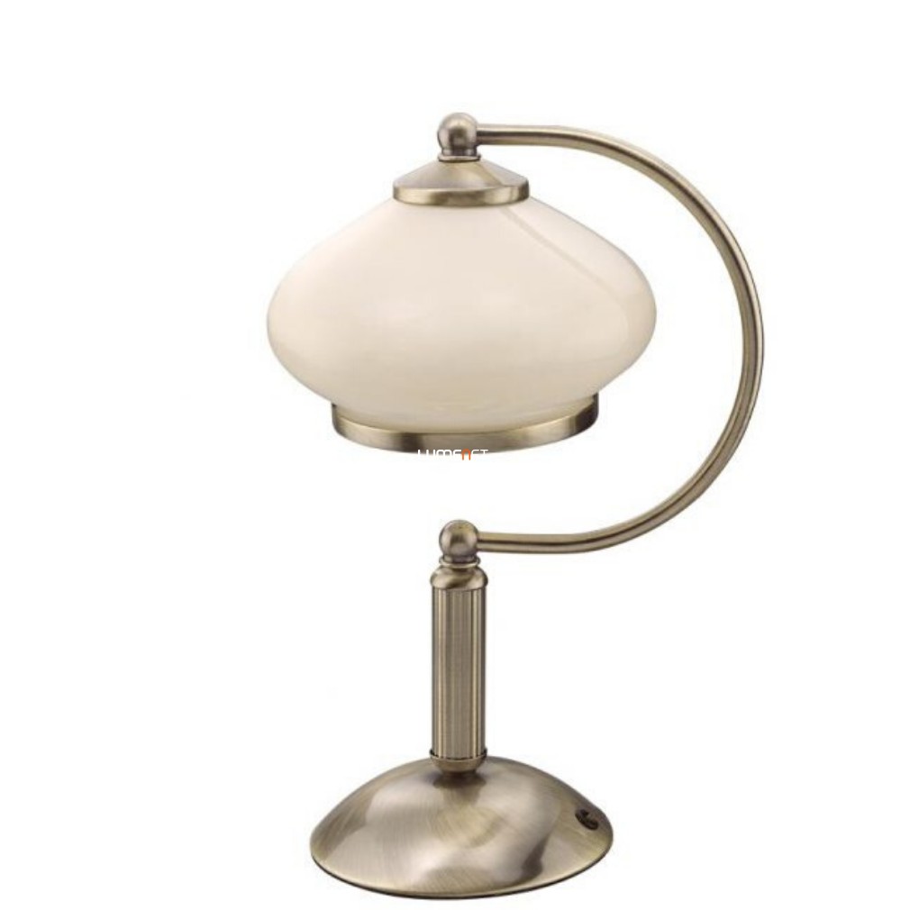 Bronz asztali lámpa, antikolt, 35 cm - Majestic Prezent 25050, 1xE27 foglalattal