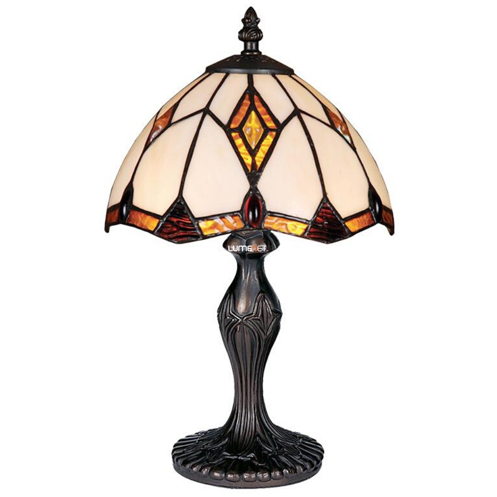 Tiffany asztali lámpa, 35 cm - Prezent 84, 1xE14 foglalattal