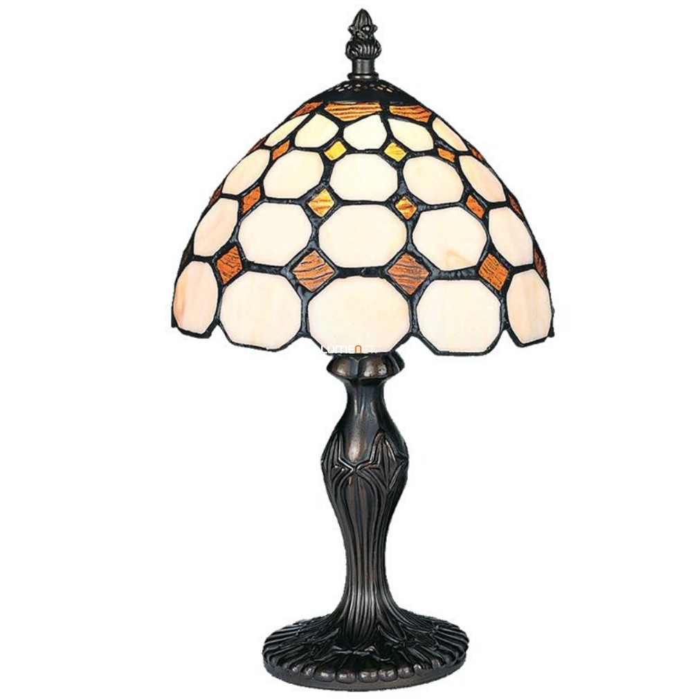 Tiffany asztali lámpa, 35 cm - Prezent 101, 1xE14 foglalattal