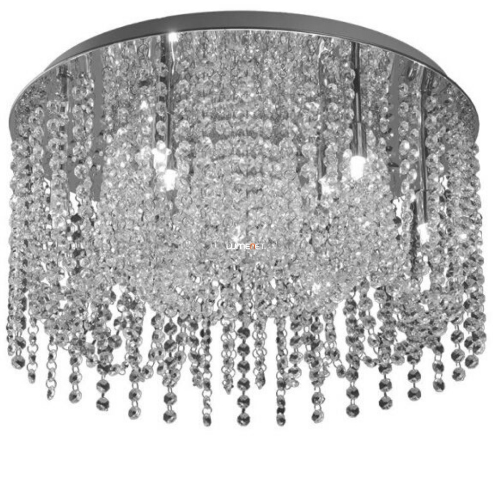 Mennyezeti kristály lámpa kilenc LED fényforrással, króm - Ritton Luxera 46111