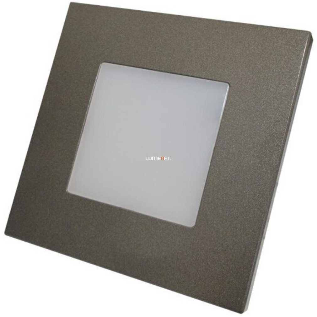 Süllyesztett LED lépcsővilágító 1 W LED modul, hidegfehér, antracit - Step Light Emithor 48305