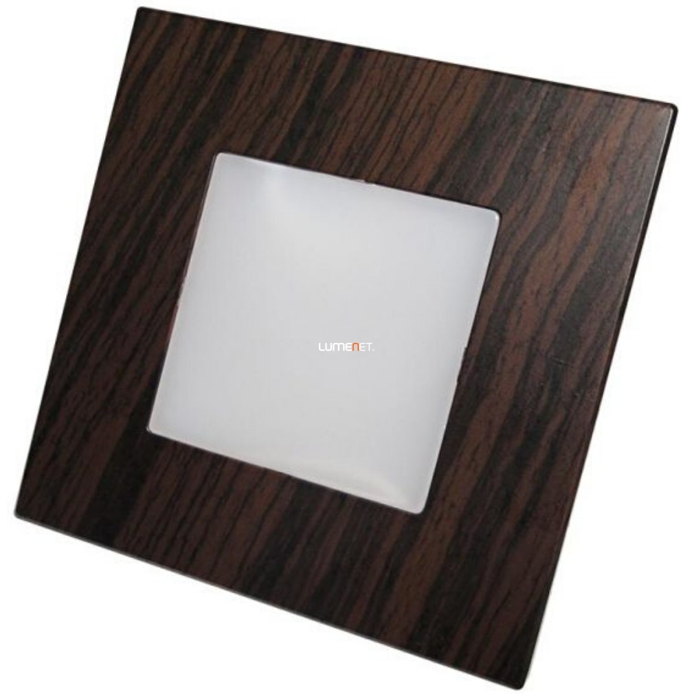 Süllyesztett LED lépcsővilágító 1 W LED modul, hidegfehér, sötét fa - Step Light Emithor 48306
