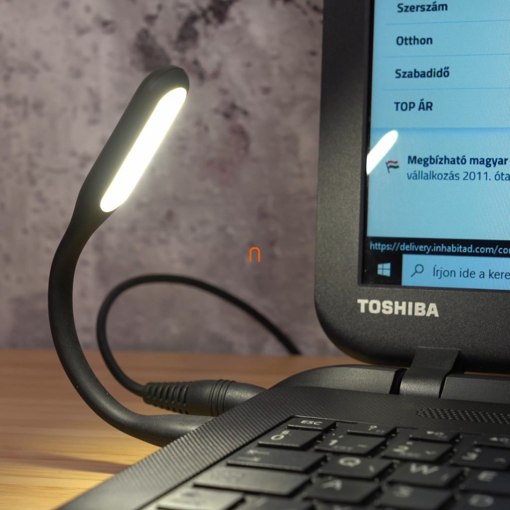 Mini USB LED lámpa fekete - USB Light Prezent 1622, 4000K, 1,2 W