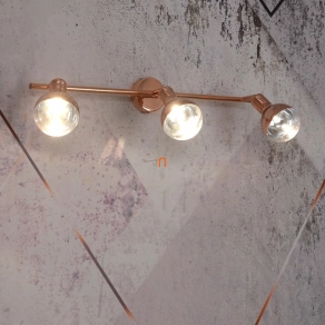   Spot lámpa három foglalattal, rosegold - Cupertino Prezent 65030