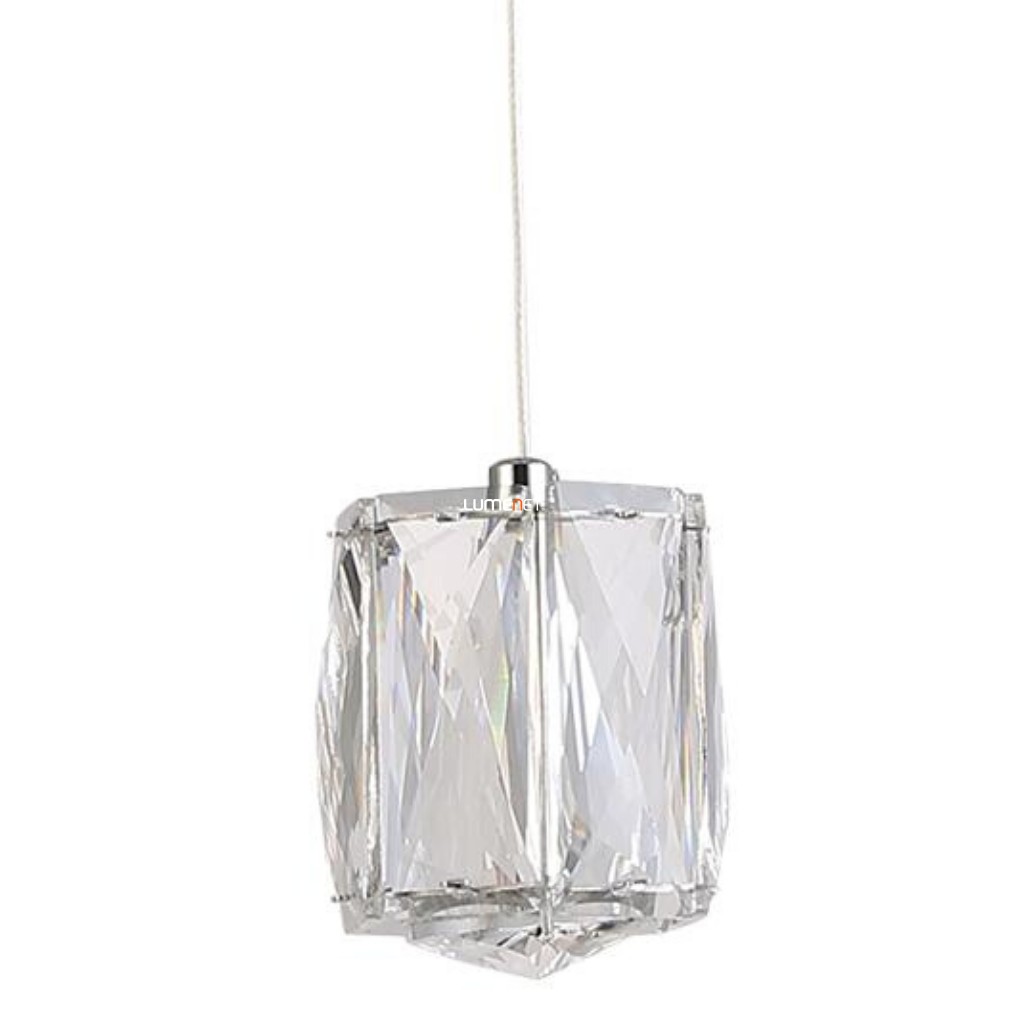 Függesztett kristály LED lámpa 5 W, melegfehér, króm - Polar Luxera 62404