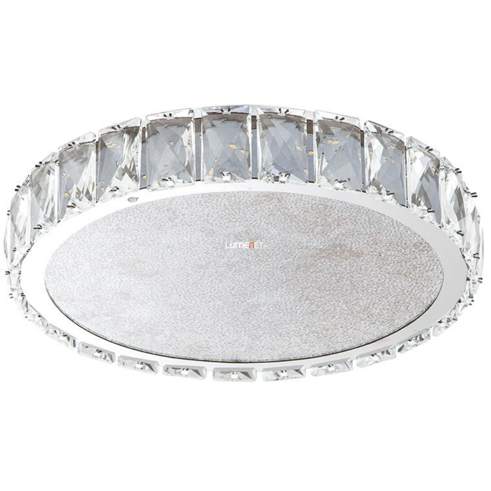 Mennyezeti kristály LED lámpa 20 W, melegfehér, króm - Giro Luxera 62406