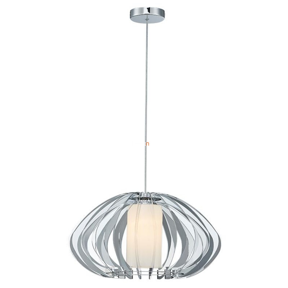 Függesztett lámpa, 50 cm, króm-fehér színű - Senza Prezent 64368