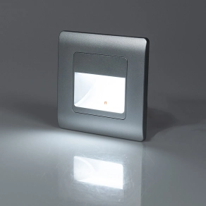   Süllyesztett LED lépcsővilágító 1,5 W LED modul, hidegfehér, ezüst - Step Light Emithor 70410