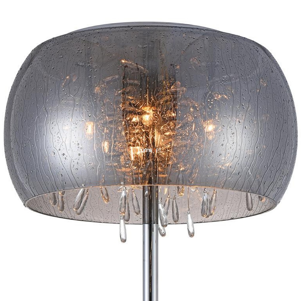 Állólámpa, 158 cm - Atmosphera Luxera 46097, üveg, kristály, glamour, 4xG9 foglalattal