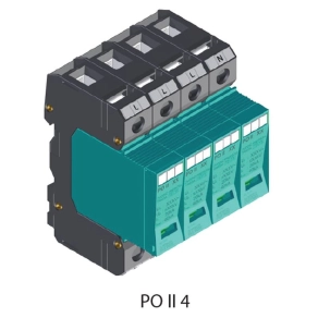   PO II 4 280 V túlfeszültség levezető 20kA T2+T3 (C+D) 82.004 KIWA