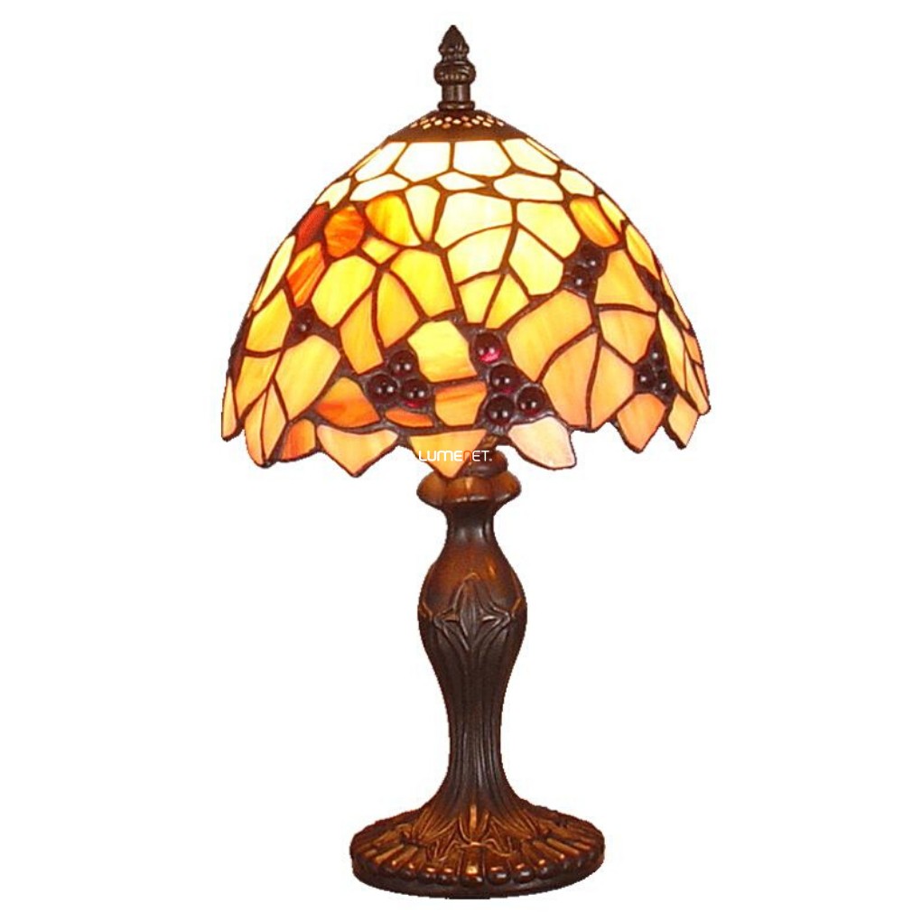 Tiffany asztali lámpa, 38 cm - Prezent 69, 1xE14 foglalattal