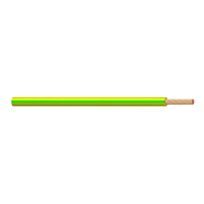   H07V-K 1x 6 zöld/sárga (100) 450/750V hajlékony egyerű sodrott vezeték (M-kh, Mkh)