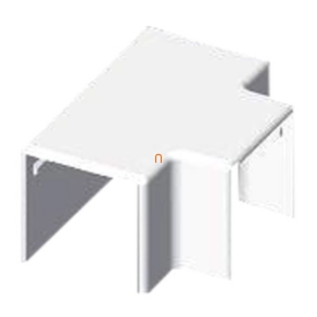 T-idom LHD 40x40 vezetékcsatornához fehér, 8644 HB Kopos