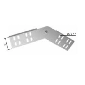   Kábeltálca csuklós összekötő 28mm magas univerzális Sendzimir, SK 35 S Kopos