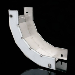   Kábeltálca emelkedő idom 90 fok 125x50mm rozsdamentes acél, NIXSO 90X50X125 IX Kopos