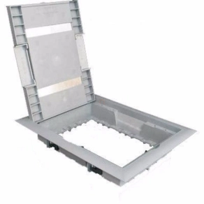   Padlódoboz keret 330x260 sötétszürke 6-8 modulos, KOPOBOX 80 LB Kopos