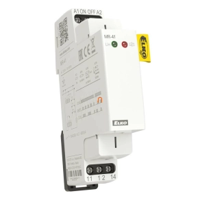   MR-41/UNI Elektronikus impulzusrelé UNI tápfeszültségre (AC/DC 12-240 V) 1 morze kontaktus, TS 35 sínre tehető (moduláris), Elko Ep, 1589