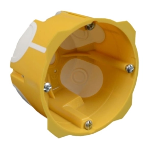   Gipszkarton doboz 1-es, d68mm, 50mm mély, sárga, légtömített KPL 64-50/LD NA Kopos