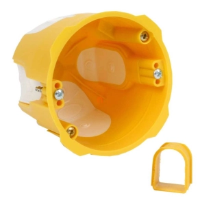   Gipszkarton doboz 1-es, d70mm, 70mm mély, sárga, univerzális KPRL 68-70/LD NA Kopos