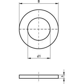   BIS Lapos alátét 25mm WM0-37 M10 (10.5/25mm), tűzálló 6533310 Walraven
