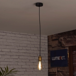   Philips Vintage függesztett lámpa 1xE27 max.40W arany színben