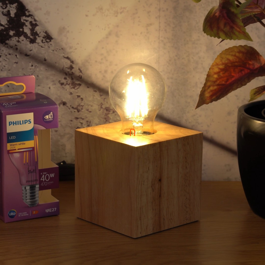 Philips E27 LED 4,3W 470lm 2700K meleg fehér - 40W izzó helyett