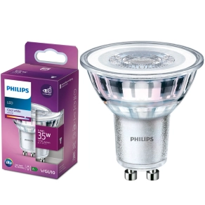   Philips GU10 LED 3,5W 275lm 4000K hideg fehér 36° - 35W izzó helyett