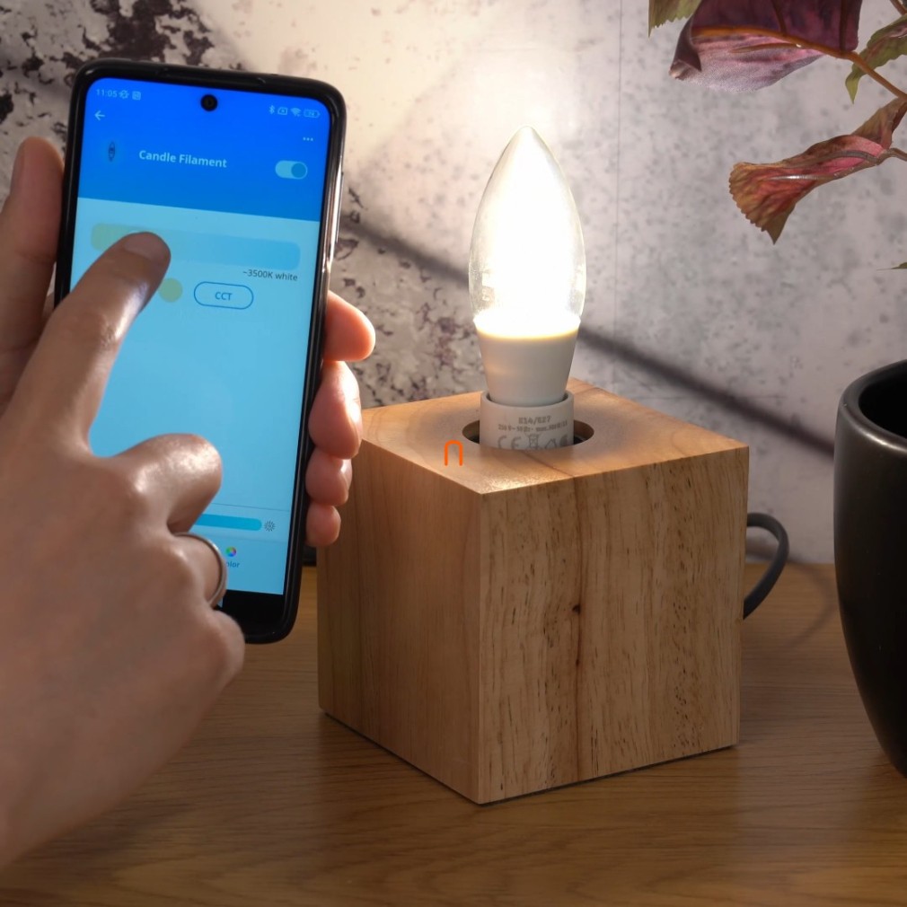 WiZ Wi-Fi C35 E14 LED 4,9W 470lm CRI90 2700-6500K szabályozható - 40W izzó helyett