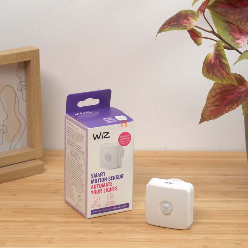 WiZ Wi-Fi mozgásérzékelő WiZ rendszerhez, 3m érzékelés, AA elemet nem tartalmazza