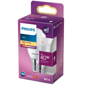   Philips E14 LED, 4.9 W, 470 lm, 2700 K, opál - 40 W izzó helyett
