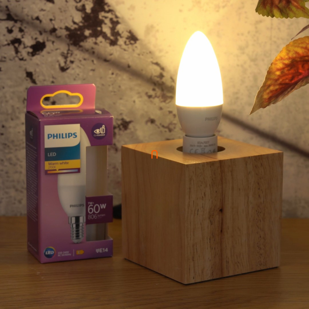 Philips E14 LED gyertya 7W 806lm 2700K meleg fehér - 60W izzó helyett