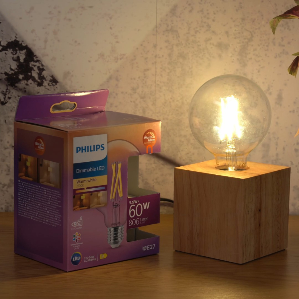Philips E27 LED 5,9W 806lm 2200-2700K WarmGlow G93 - 60W izzó helyett