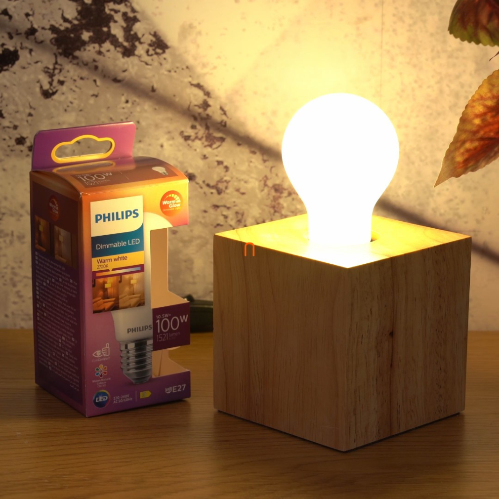 Philips E27 LED opál 10,5W 1521lm extra melegfehér - 100W izzó helyett (Calssic WarmGlow)