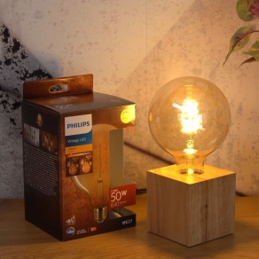   Philips E27 Vintage LED 7,3W 640lm 2200K meleg fehér szabályozható D120mm - 50W izzó kiváltására