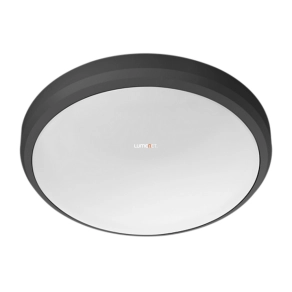   Philips Doris 6W 600lm, melegfehér, kültéri mennyezeti LED lámpa, IP54, 22cm, fekete