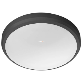   Philips Doris 6W 600lm, hidegfehér, kültéri mennyezeti LED lámpa, IP54, 22cm, fekete