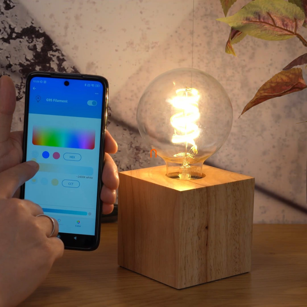 WiZ okos E27 filament LED, 2200-6500 K, 40 W izzó helyett (RGBW)