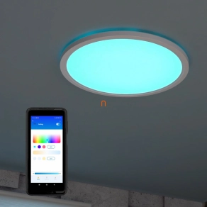   WiZ okos mennyezeti LED lámpa, 2200-6500 K, 32 W, fehér (SuperSlim RGBW)