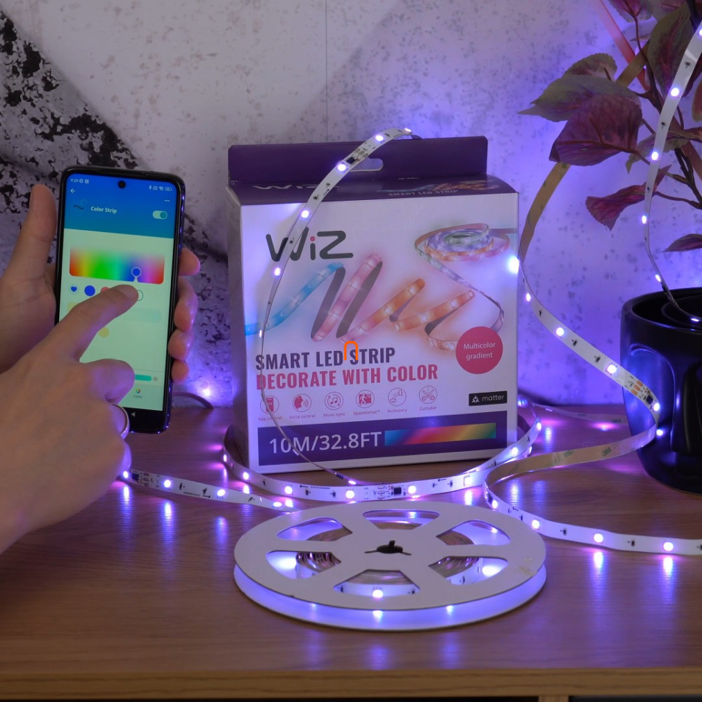 WiZ okos LED szalag, 10 m (RGBIC)