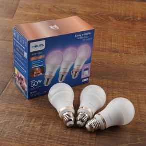   WiZ okos E27 LED, 2200-6500 K, 60W izzó helyett, 3 darabos (RGBW)