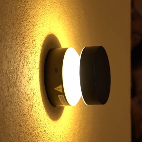   Philips kültéri kerek fedeles fali LED lámpa melegfehér fényű (Laven)