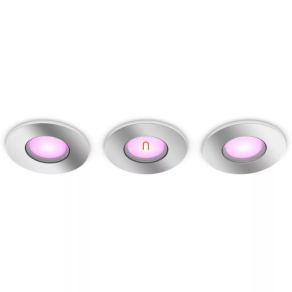   Philips Hue süllyesztett mennyezeti spot lámpa, króm 3db/csomag (Xamento White Ambiance)