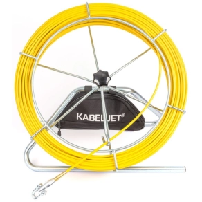  Katimex Kábelbehúzó, 60m/7,2mm üvegszálas, horganyzott acélcső állvány, tartozékok KJ 60 KABELJET 60m (103504) 013222
