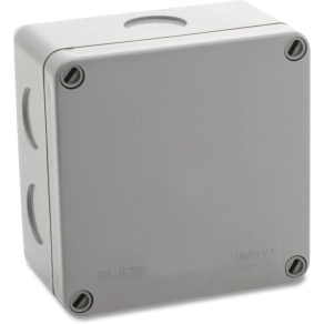   PKG 100 MP páncél kötődoboz, előnyomott bevezetéssel, szürke 020752 Univolt